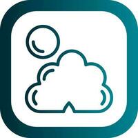 Dark cloud cover Vector Icon Design