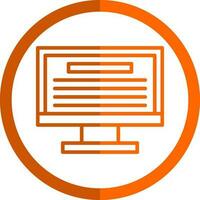 diseño de icono de vector de monitor