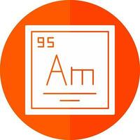 Americium Vector Icon Design