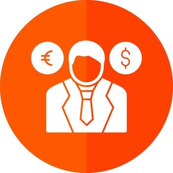 comerciante vector icono diseño