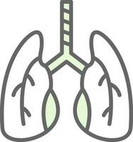 Lungs Vector Icon Design