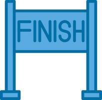 Finish line Vector Icon Design