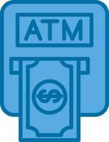 Atm machine Vector Icon Design