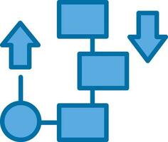 fluir diagrama vector icono diseño