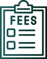 Fees Vector Icon Design