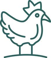 Hen Vector Icon Design