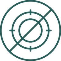 No hunt Vector Icon Design