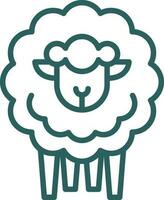 Sheep Vector Icon Design