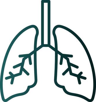 diseño de icono de vector de pulmones