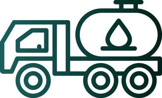 Tanker truck Vector Icon Design