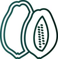 diseño de icono de vector de papaya