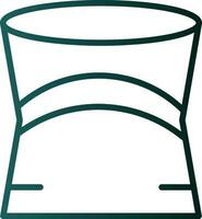 Neck gaiter Vector Icon Design