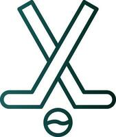 diseño de icono de vector de palo de hockey