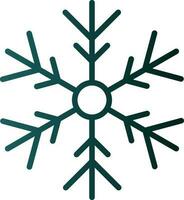 diseño de icono de vector de copo de nieve