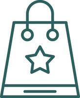 diseño de icono de vector de bolsa de compras