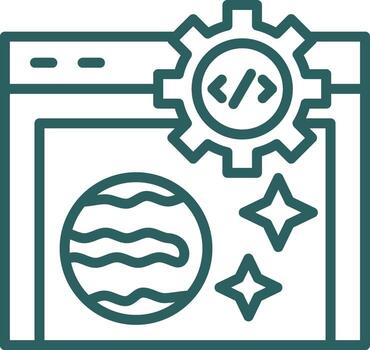 Coding Vector Icon Design