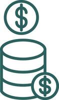 Coins Vector Icon Design
