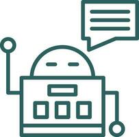 Chatbot Vector Icon Design