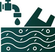 Water pollution Vector Icon Design