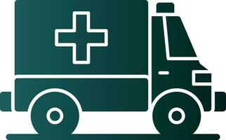 Ambulance Vector Icon Design