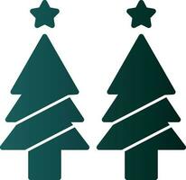 Christmas tree Vector Icon Design