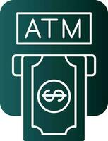Atm machine Vector Icon Design