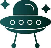 Alien ship Vector Icon Design