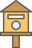 Bird house Vector Icon Design