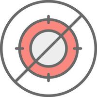 No hunt Vector Icon Design