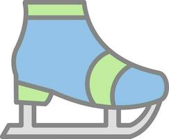 Ice skate Vector Icon Design