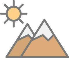 Mountains Vector Icon Design