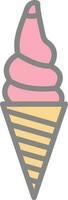 Ice cream Vector Icon Design