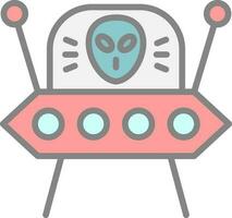 extraterrestre vector icono diseño