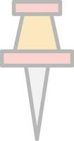 Push pin Vector Icon Design