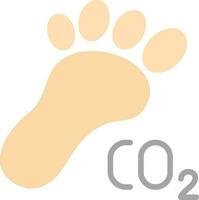 Carbon footprint Vector Icon Design