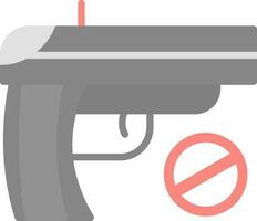 No rifle vector icono diseño