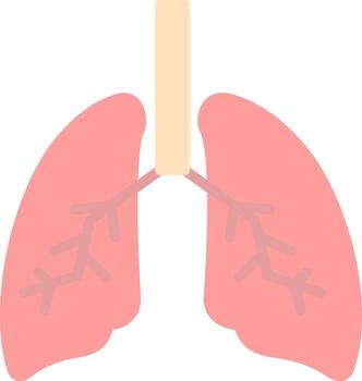 diseño de icono de vector de pulmones