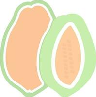 diseño de icono de vector de papaya