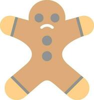 Gingerbread man Vector Icon Design