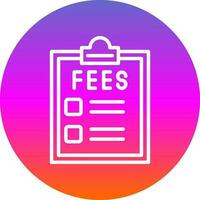 Fees Vector Icon Design