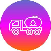 Tanker truck Vector Icon Design