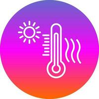 diseño de icono de vector de onda de calor