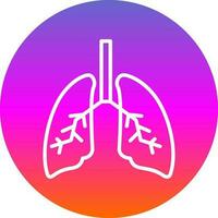 diseño de icono de vector de pulmones