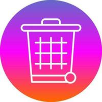 Trash can Vector Icon Design
