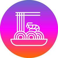 Pad thai Vector Icon Design