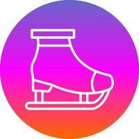 Ice skating Vector Icon Design