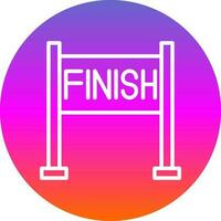 Finish line Vector Icon Design