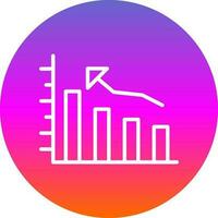 Bar graph Vector Icon Design