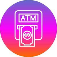 Atm machine Vector Icon Design