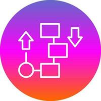 Flow diagram Vector Icon Design